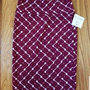 Lularoe Red Cassie Skirt